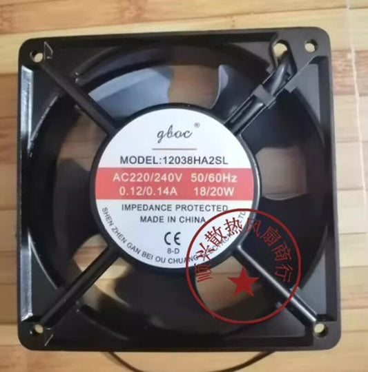 GBOC 12038HA2SL 12038 AC220V/240V 0.12/0.14A 12CM Axial Cooling Fan