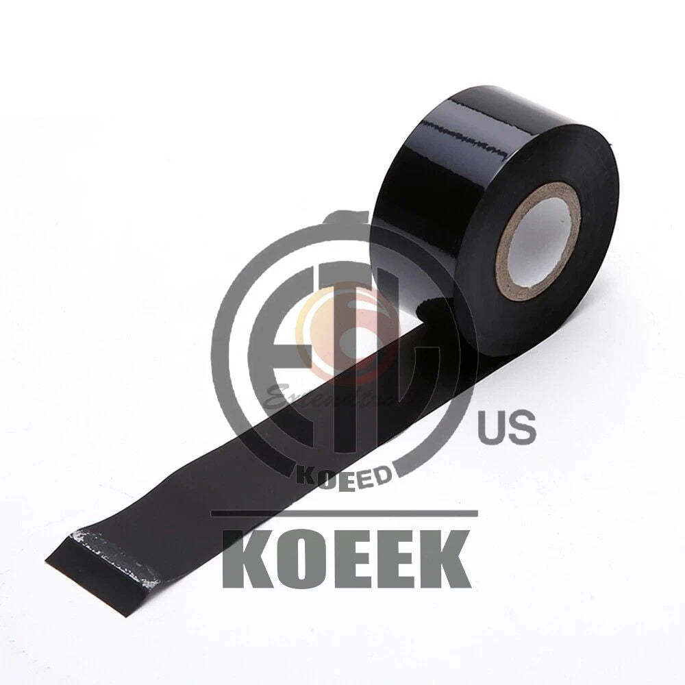 6 PCS FC2 30mm x 100m For Coder Printer Machine Black Hot Stamp Ribbon