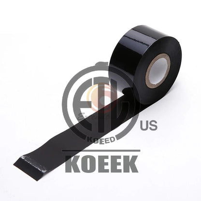 6 PCS FC2 30mm x 100m For Coder Printer Machine Black Hot Stamp Ribbon