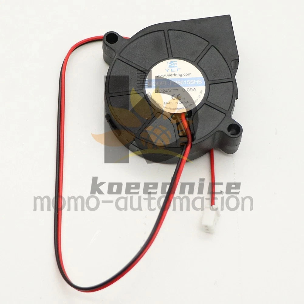 1x YEF FD5015SHB DC24V 0.09A 2-Pin Turbo Cooling Fan