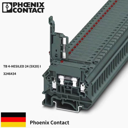 new 50pcs Phoenix TB 4-HESILED 24(5X20)I-3246434 Fuse Terminal with Lamp（24V） - PHOENIX