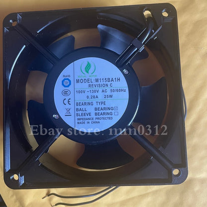 1pcs  MUTUALMOTOR M115BA1H 100-130V 0.28A 25W 12CM metal industrial cooling fan