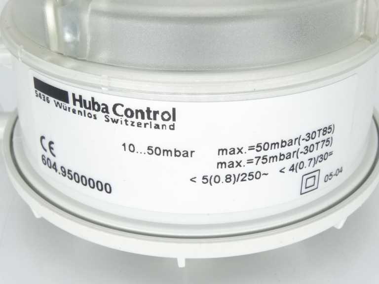 HUBA CONTROL 604.9500000 SWITCH - Power Supply Unit with High Efficiency and Over-Current Protection - HUBA