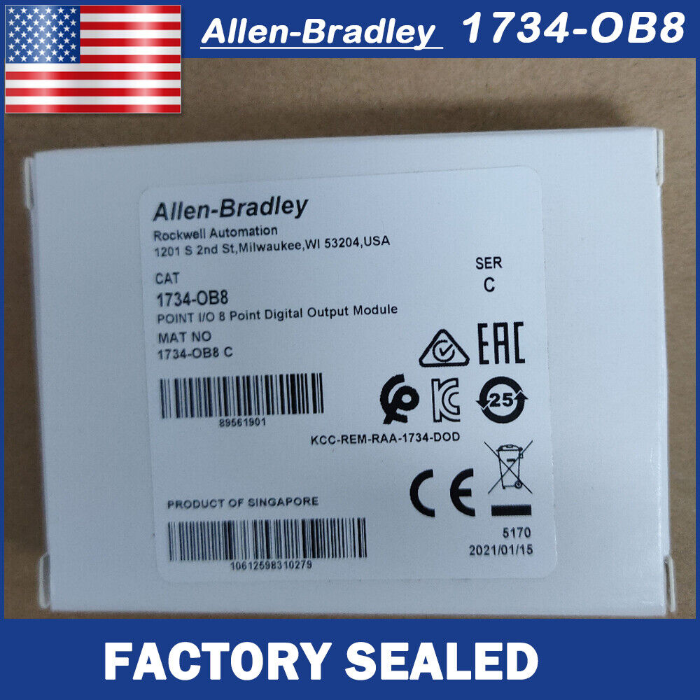 Allen-Bradley 1734-OB8 SER C POINT Digital Output Module 2022 Factory Sealed - ALLEN-BRADLEY