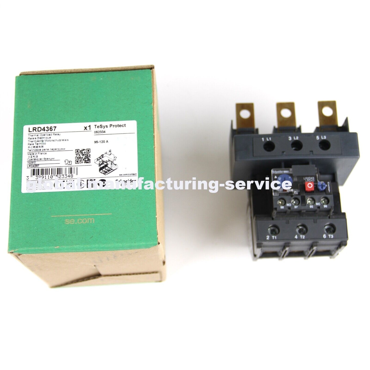 Schneider LRD4367 Telemecanique Bimetallic Thermal Overload Relay 95~120A | Schneider Electric Replacement Parts | Schneider LRD4367 Thermal Overload Relay | Schneider Bimetallic Thermal Overload Relay - SCHNEIDER