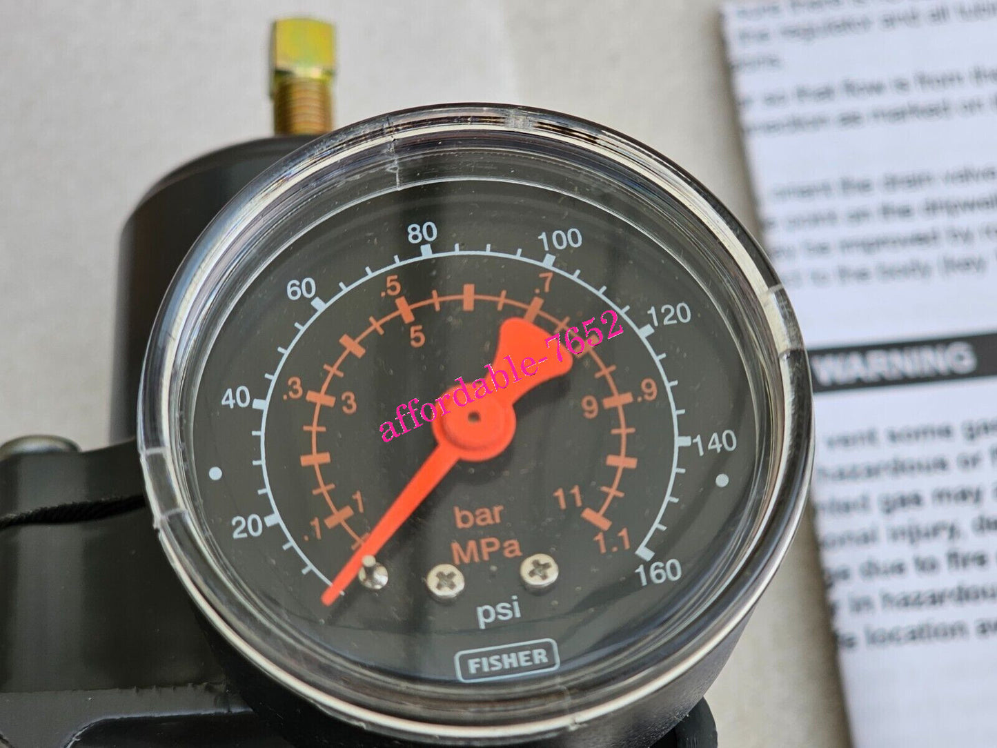 new  67CFR-239 Fisher Series Instrument Supply Regulator,