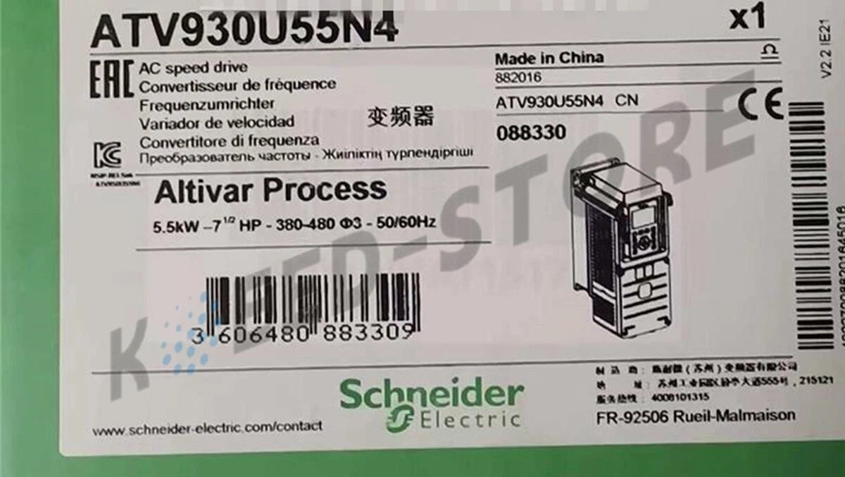 SND Electric Factory Sealed ATV930U55N4 Altivar Process AC speedt drive