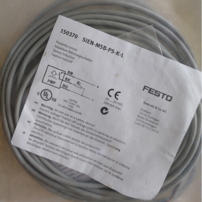 FESTO SIEN-M5B-PS-K-L 150370 Proximity Switch | FESTO industrial proximity switches | FESTO switch mounting options | FESTO industrial control switches - FESTO