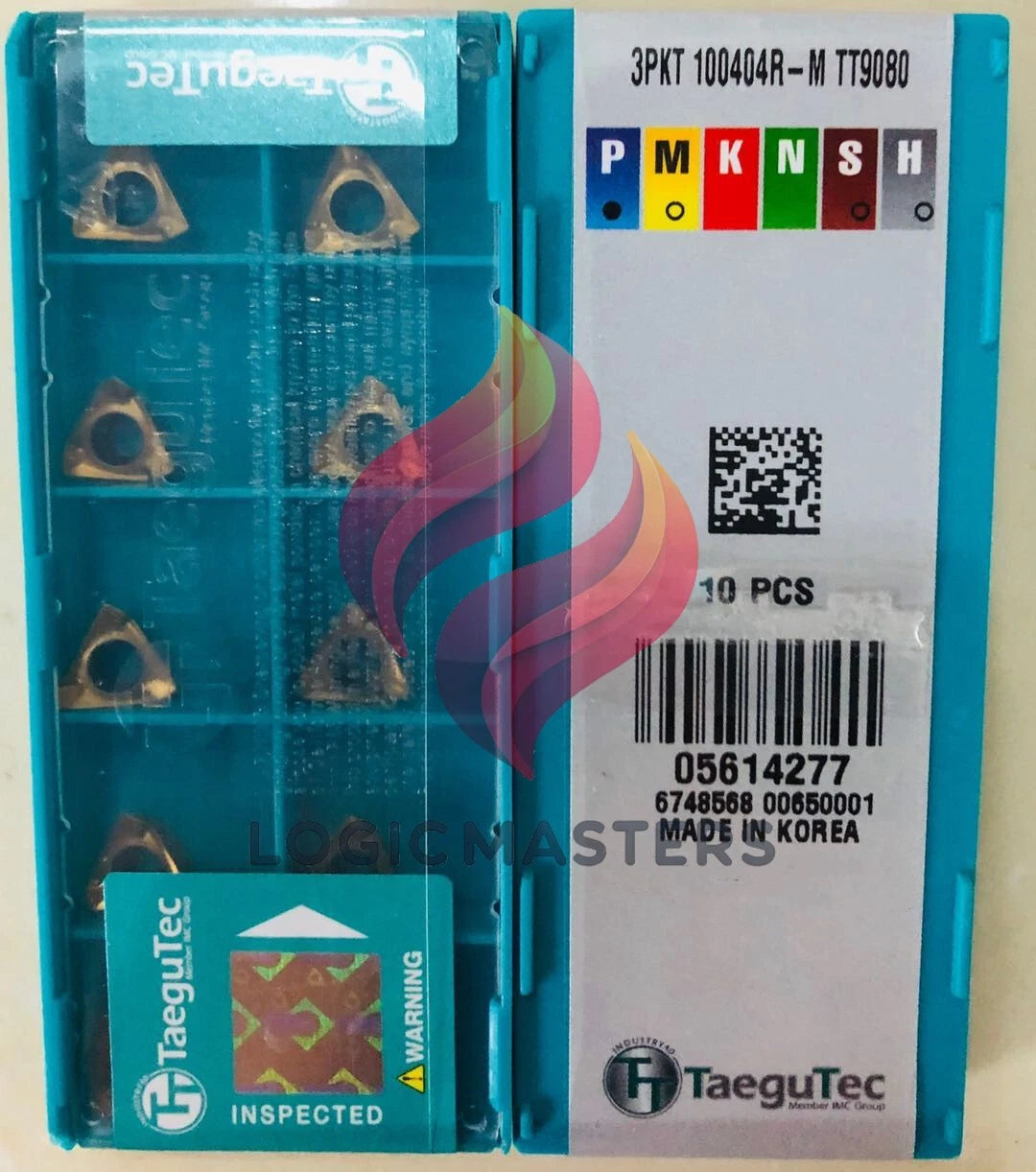 10Pcs/Box Taegutec 3PKT100404R-M TT9080 Carbide Inserts CNC Milling Blade