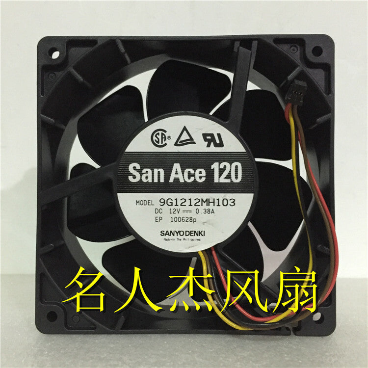1pcs Sanyo 9G1212MH103 12038 DC12V 0.38A server cooling fan