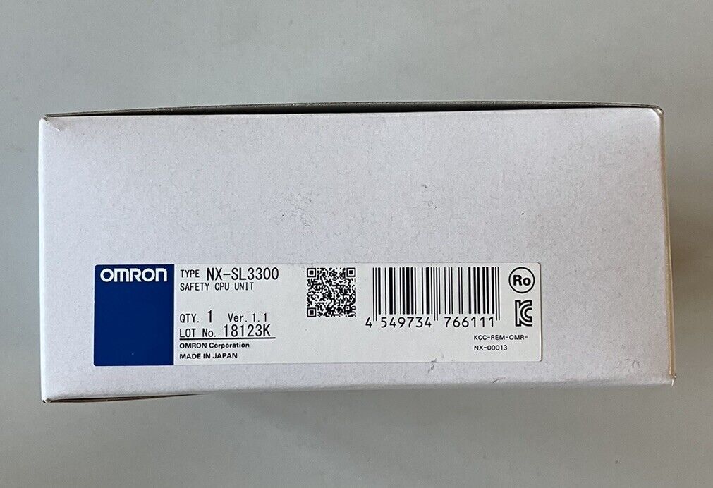 new Omron NX-SL3300 Input and Output Safety CPU Module
