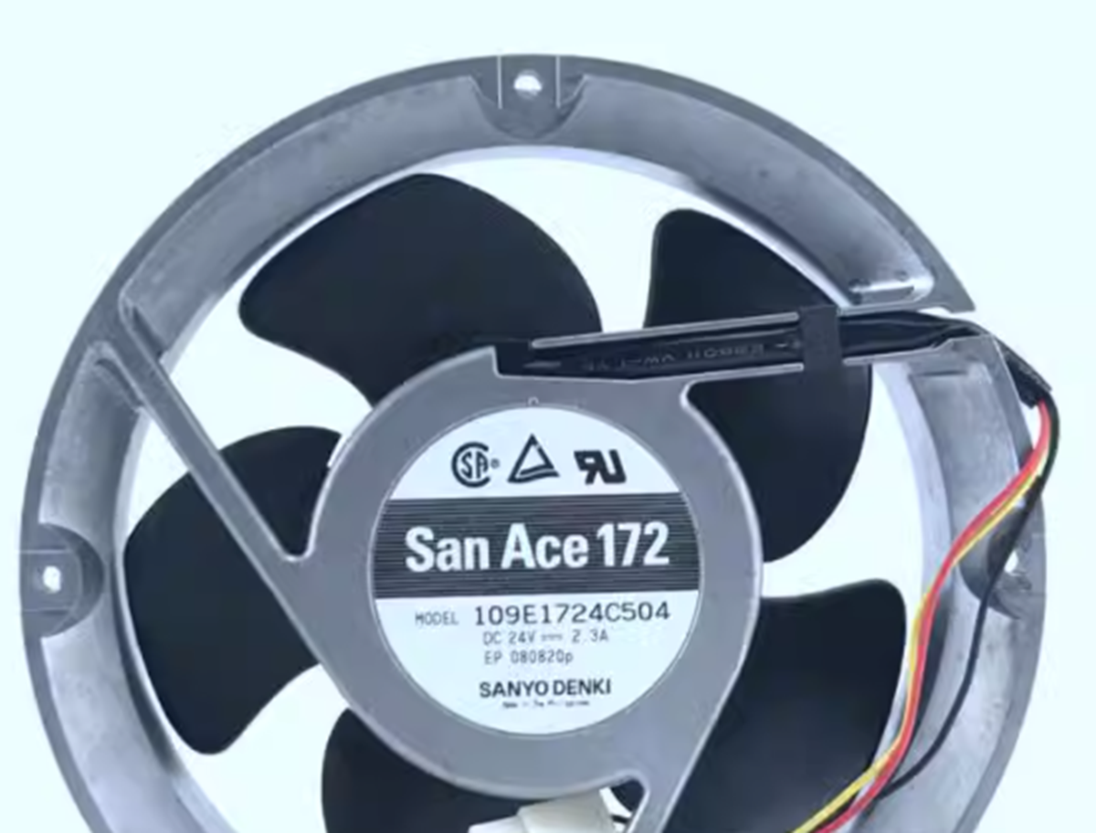 Sanyo DENKI 109E1724C504 Inverter Fan 24V DC 2.3A - SANYO DENKI