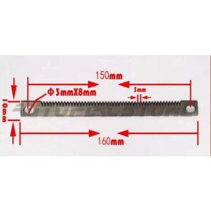 2 Pcs Cutting Blade Serrated Zip Knife Vertical Tea Bag Packing Machine Sealing