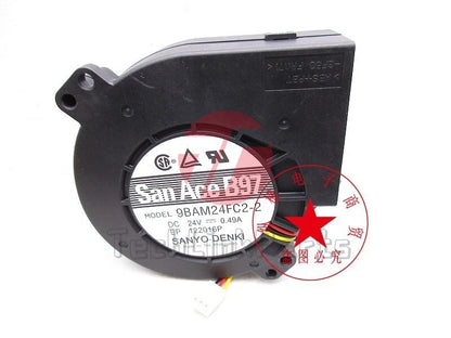 San Ace B97 9BAM24FC2-2 DC 24V 0.49A 9733 Printer Cooling Fan