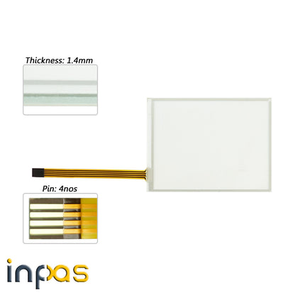 For AI-2855 C6 Touch screen panel glass AI-2855 C6 with Protective film overlay