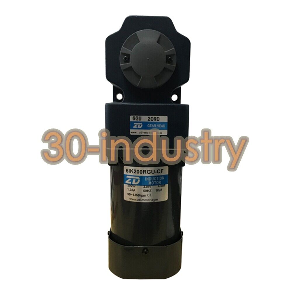 1PC New For ZD 200W Reduction motor 6IK200RGU-CF/6GU20RC 220V 1.35A 90-1350r/min - KOEED