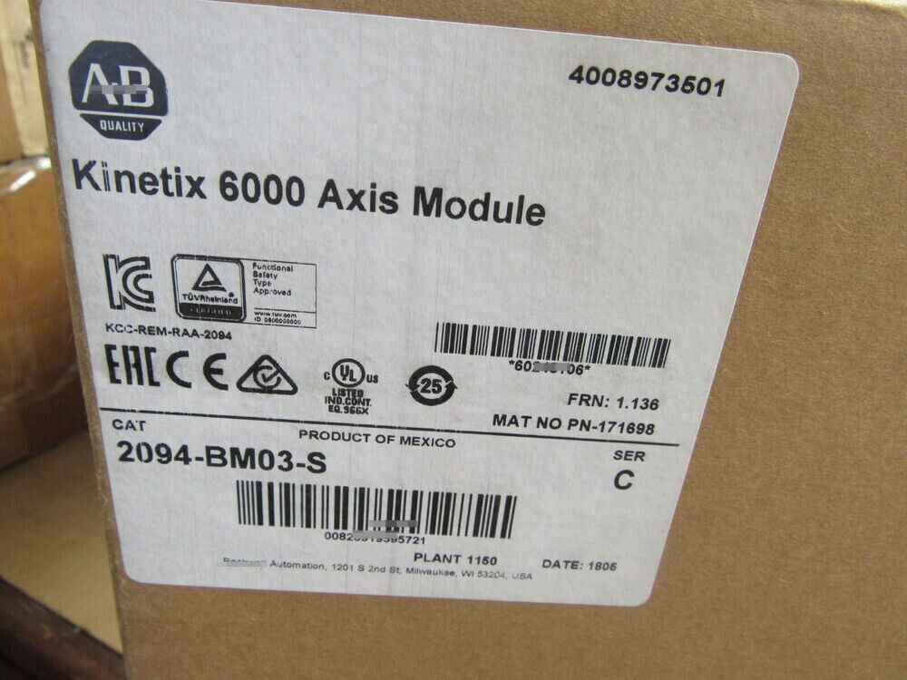 2094-BM03-S Servo Drive Kinetix 6000 Axis Module NEW 1pcs - KINETIX