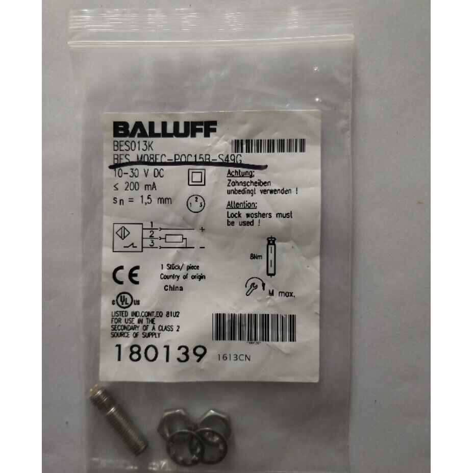 1PC Proximity Sensor for Balluff BES M08EC-POC15B-S49G Fast - BALLUFF