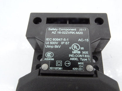 SCHMERSAL AZ 16-02ZVRK-M20 SWITCH Product Overview - SCHMERSAL