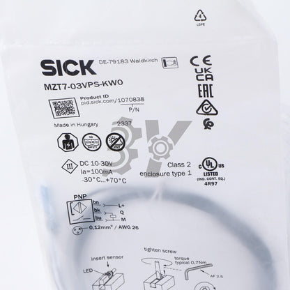new 1PCS SICK sensor MZT7-03VPS-KW0 1070838 - SICK