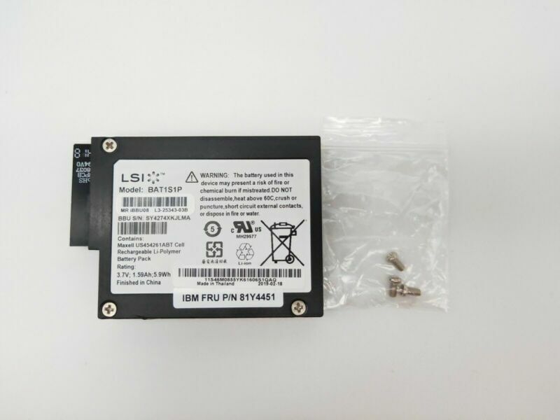 new LSI BBU08 IBM 81Y4451 BAT1S1P For M5015 M5014 M5000 9260 9280 Raid Battery