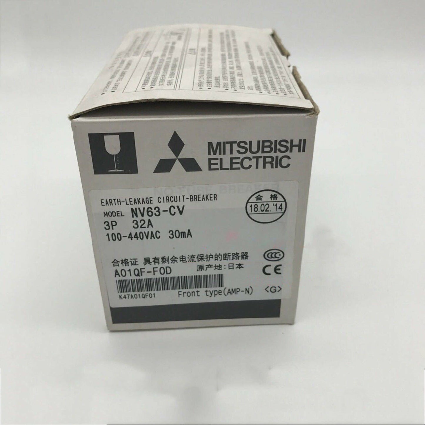 Mitsubishi NV63-CV 3P 30mA leakage circuit breaker - MITSUBISHI