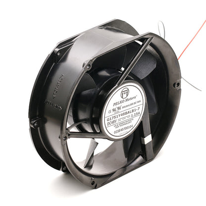 1pcs PELKO Motors G1751Y48BALB1-7 17051 48V 1.15A Large air volume metal DC fan