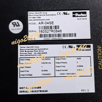 Parker AR-04SE 400W Servo Motion Controller with 180-Days Testimonial - PARKER