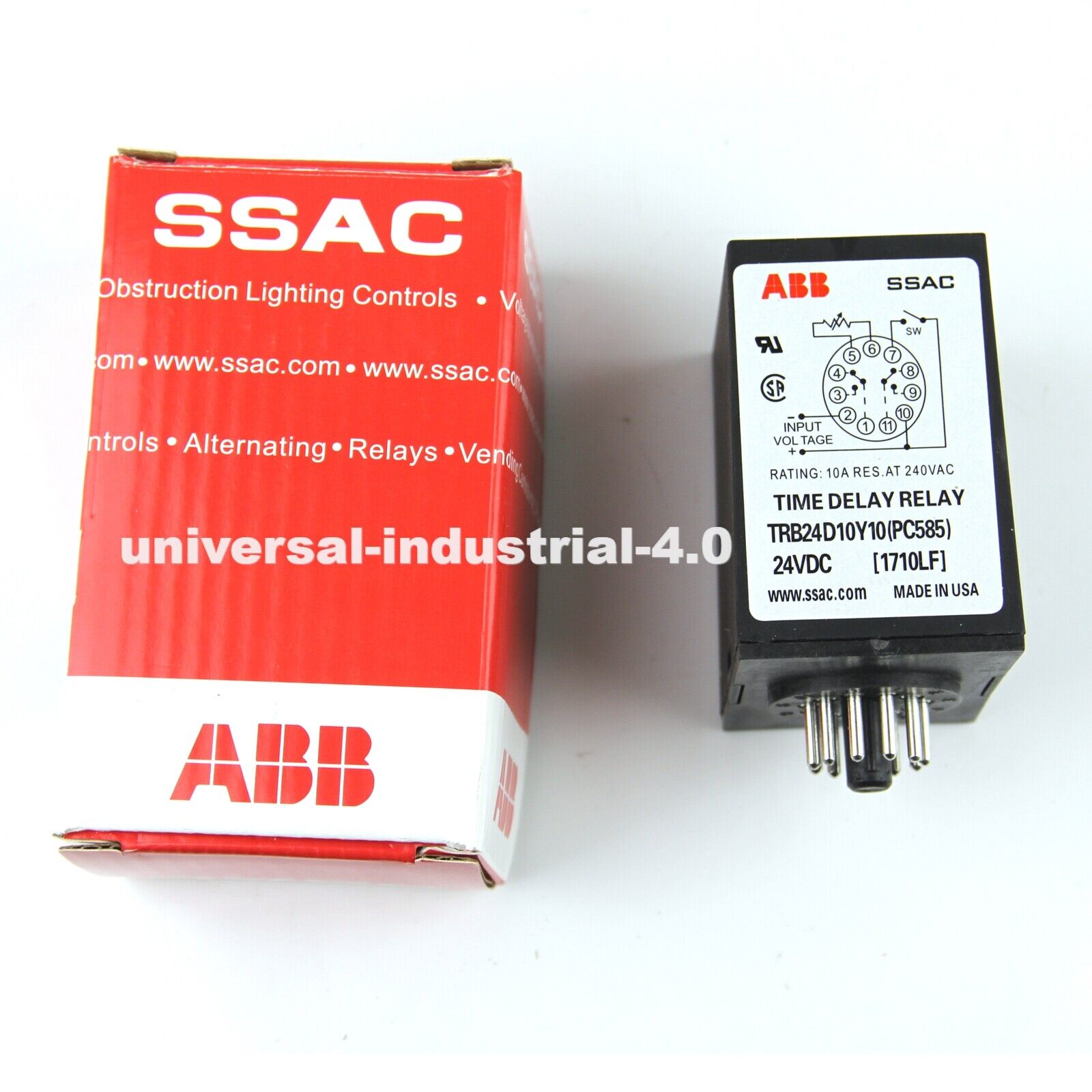 ABB TRB24D10Y10 Time Delay Relay 24VDC ABB