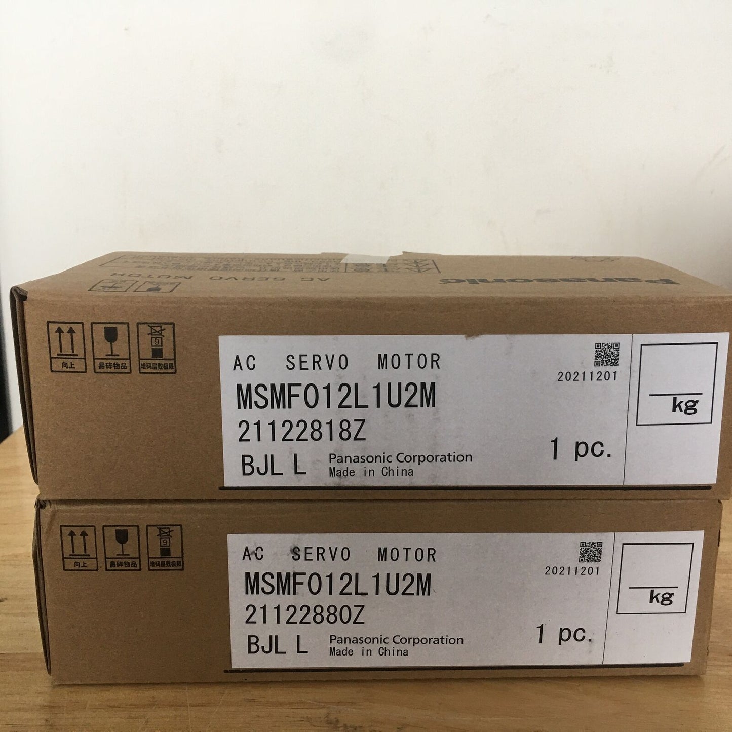 100% New In Box MSMF012L1U2M Panasonic AC Servo Motor 1 Year - PANASONIC