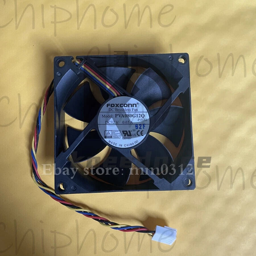 1PCS FOXCONN PVA080G12Q Fan 80*80*25mm 8025 DC 12V 0.65A 80x80x25mm 4Pin #KN