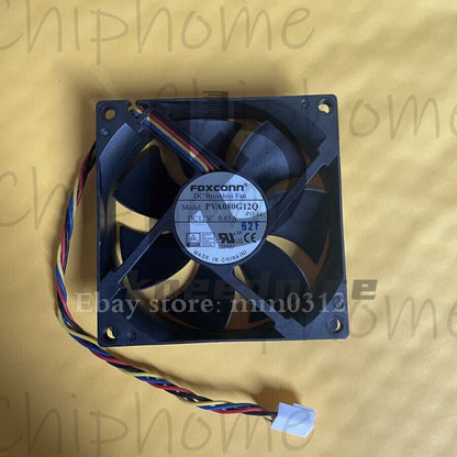 1PCS FOXCONN PVA080G12Q Fan 80*80*25mm 8025 DC 12V 0.65A 80x80x25mm 4Pin #KN