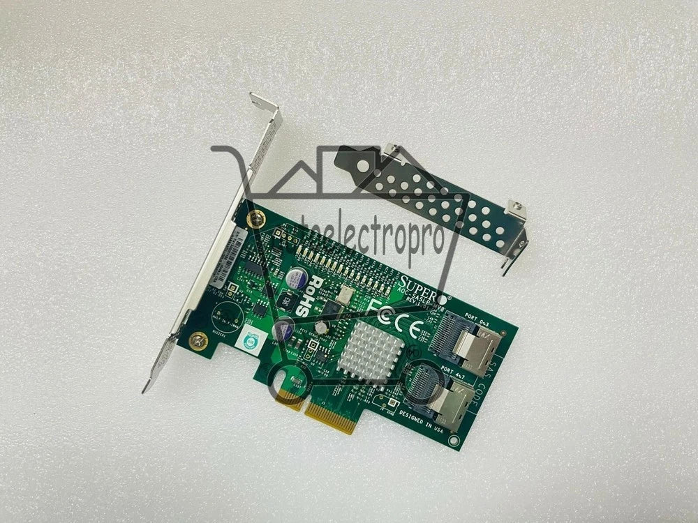 1PCS Supermicro AOC-SASLP-MV8 REV 1.01 PCI-E 8-Port SAS/SATA RAID Controller