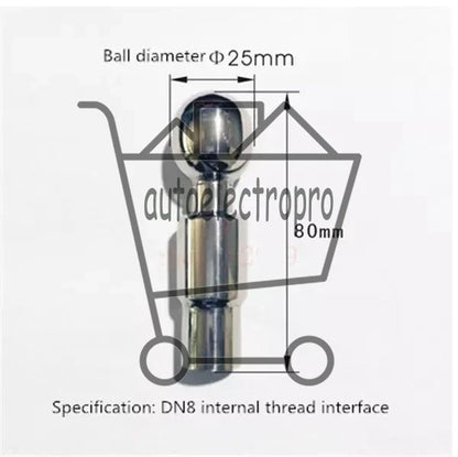 Tank Cleaning Rotating CIP Spray Ball 3/8'' 1/2'' 1" BSP Female Threaded Nozzle