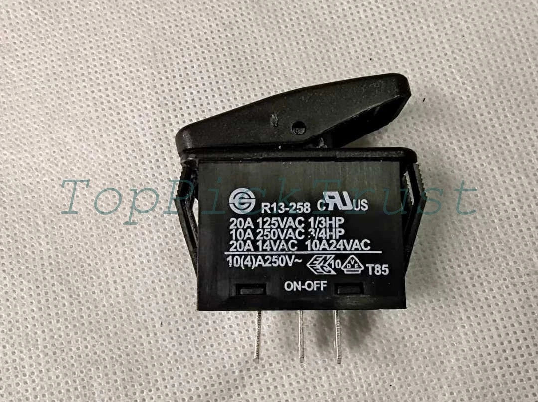 QTY:1PC SCI R13-258 10V 250V ON-OFF Red Lighted Switch 3feet