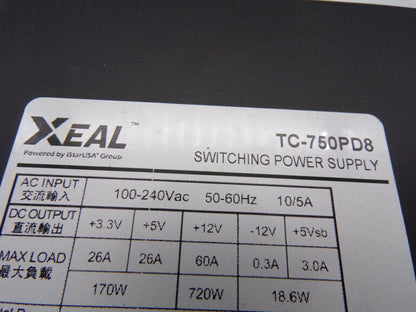 XEAL TC-750 PD8 POWER SUPPLY - XEAL