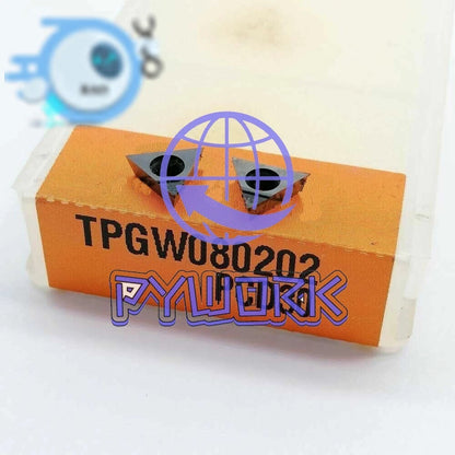2pcs TPGW080202 PCD30 carbide inserts High hardness diamond turning inserts TPGW