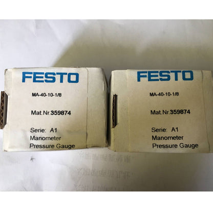 1-PC FESTO MA-40-10-1/8 Pressure Gauge Spot Stock - FESTO