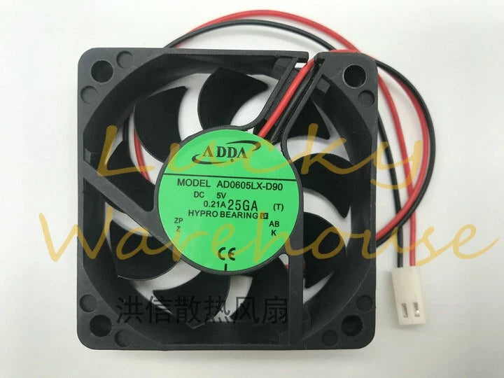 1pcs ADDA AD0605LX-D90 5V 0.21A 6cm monitoring side fan