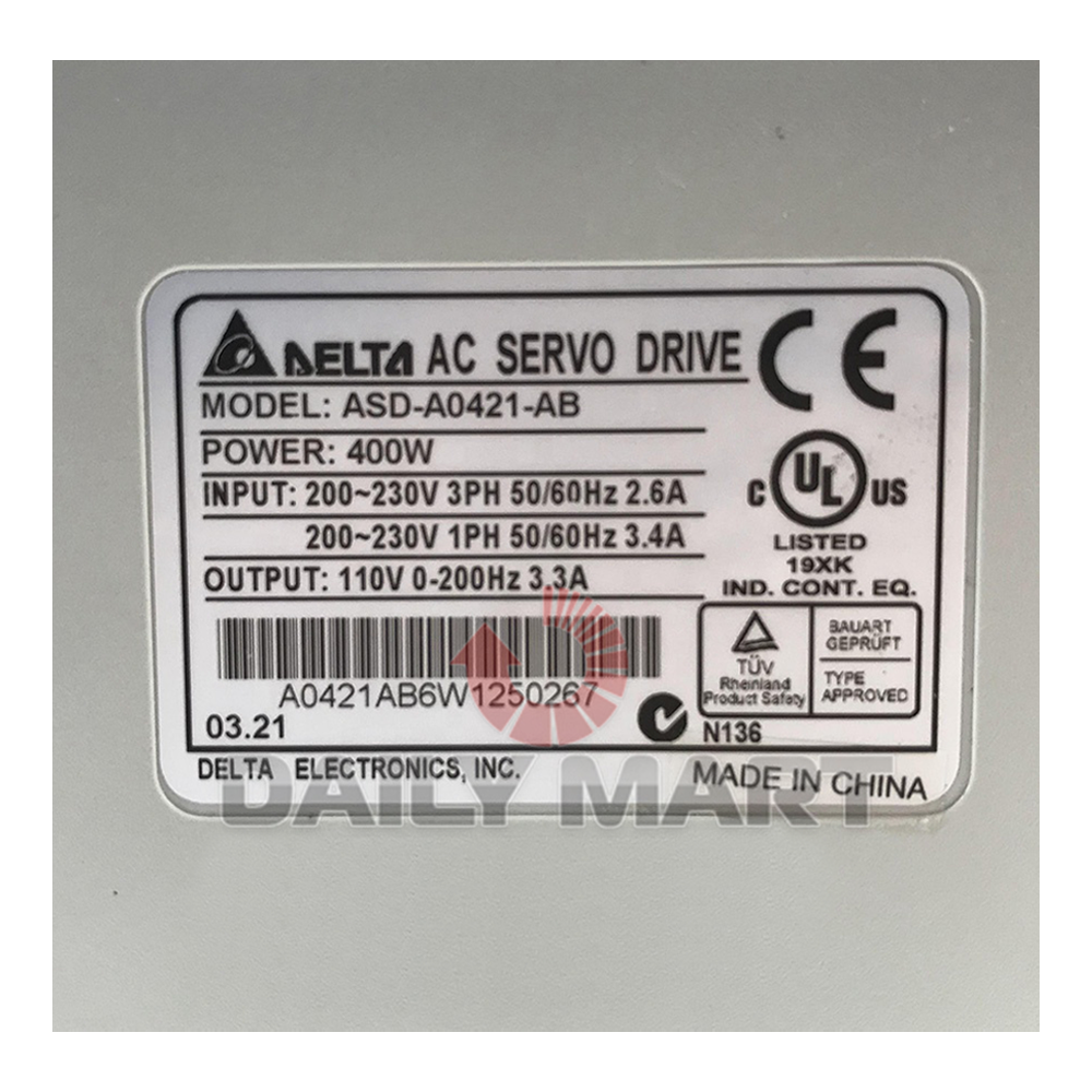 new DELTA ASD-A0421-AB ASDA0421AB AC Servo Drive - DELTA
