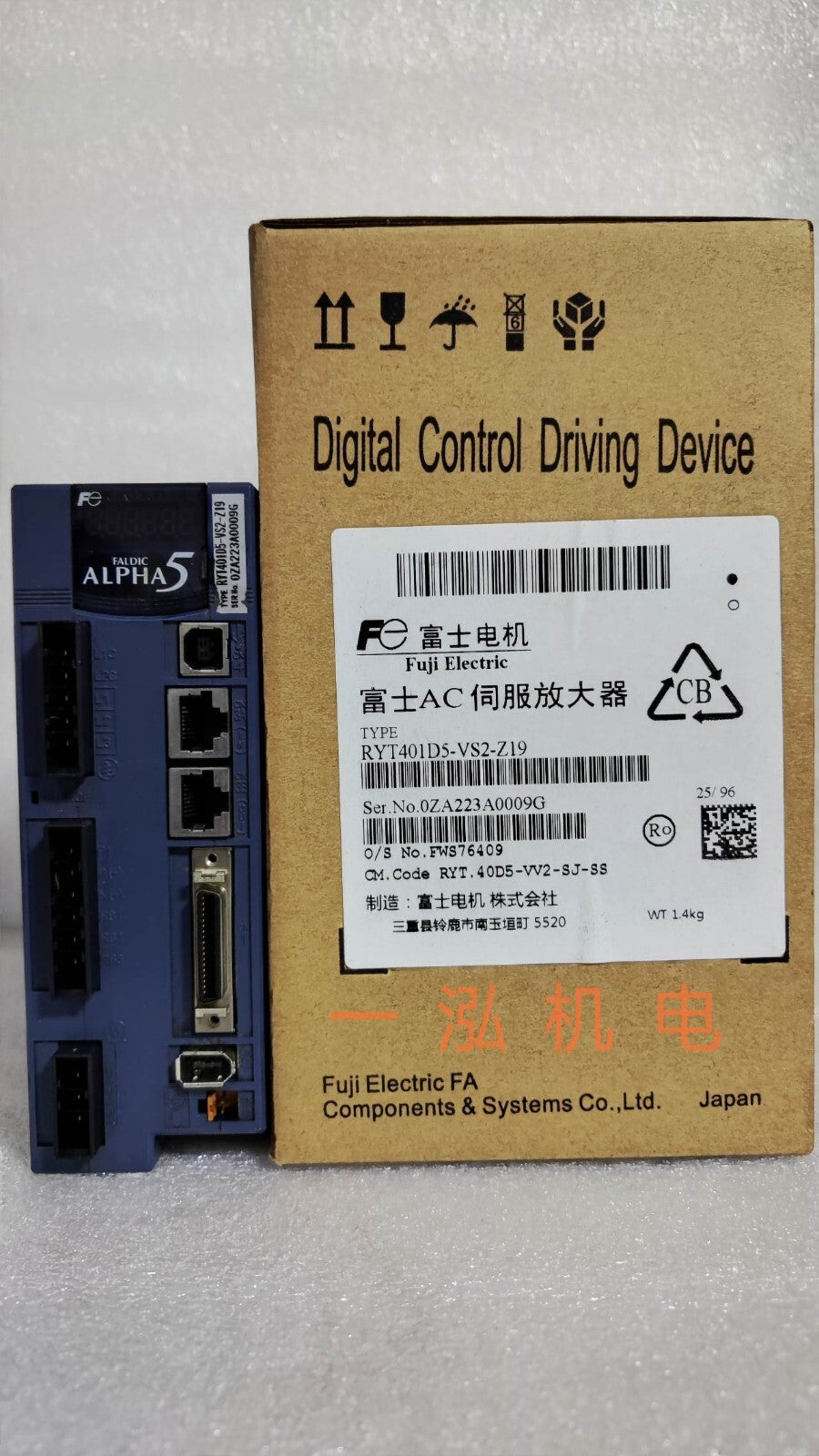 1PC FUJI RYT401D5-VS2-Z19 AC SERVO DRIVER RYT401D5VS2Z19