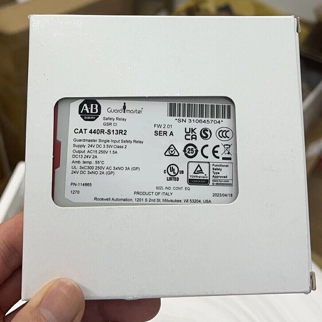 AB 440R-S13R2 Guardmaster Single Input Safety Relay Module Factory Sealed - GUARDMASTER
