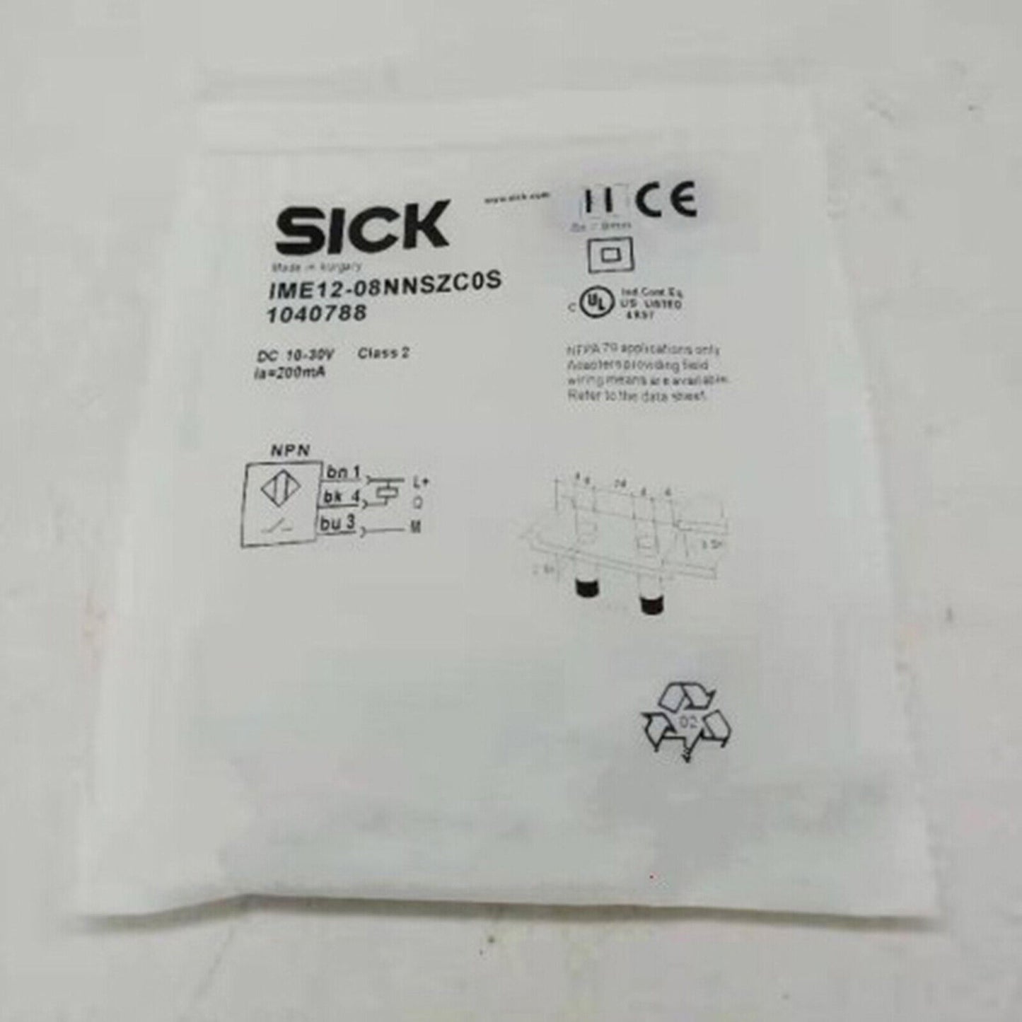 ONE SICK IME12-08NNSZC0S Photoelectric Switch - SICK