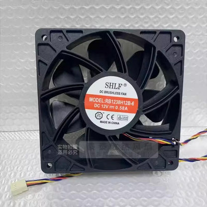 SHLF RB1238H12B-6 12038 DC12V 0.58A 4-Pin Silent Cooling Fan