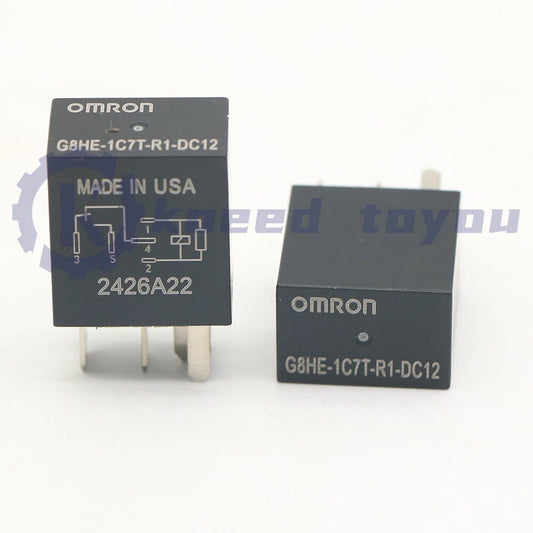 10PCS OMRON G8HE-1C7T-R1-DC12 12VDC Relay 40A 12V 5Pin US