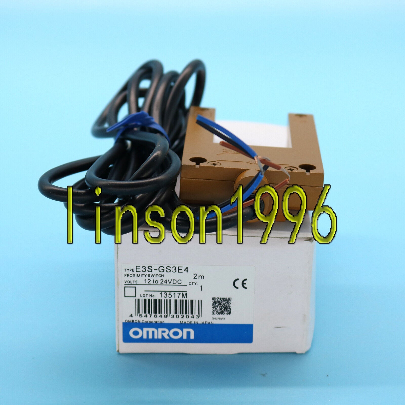 Omron Photoelectric Switch Sensor E3S-GS3E4 2M 12-24 VDC - OMRON
