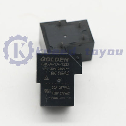 10Pcs GOLDEN GK-A-1A-12D 12VDC Power Relay 4Pins US