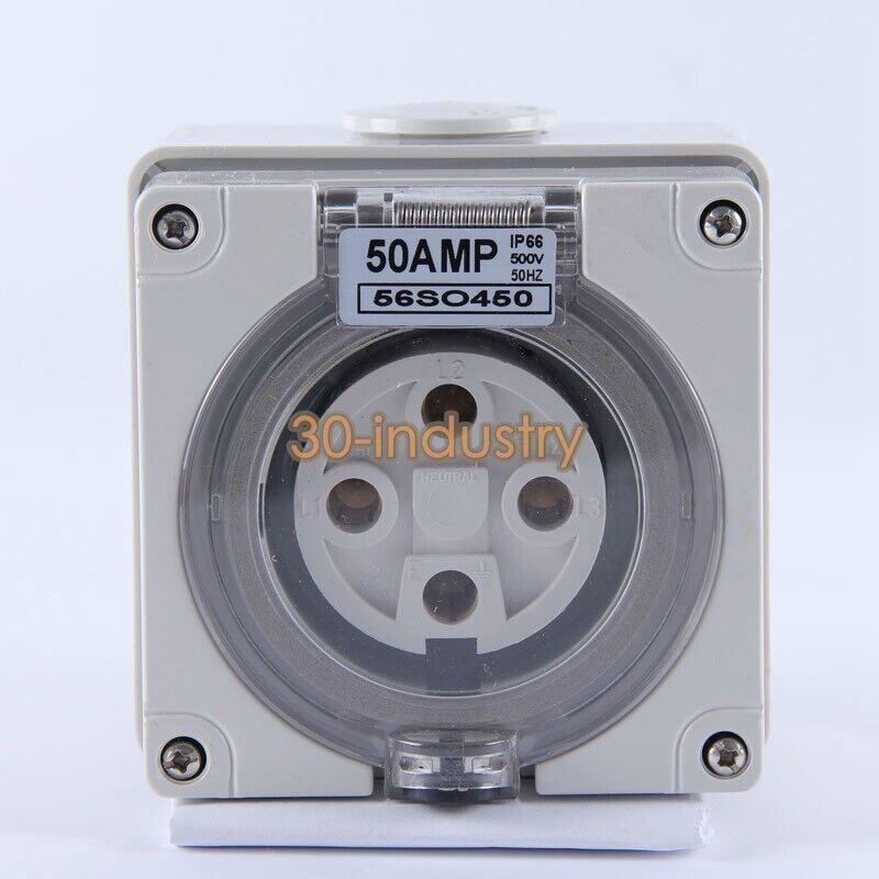 10pcs New For 56so450 4 holes 50a Outdoor rain socket Wire connector 56SO450 - KOEED