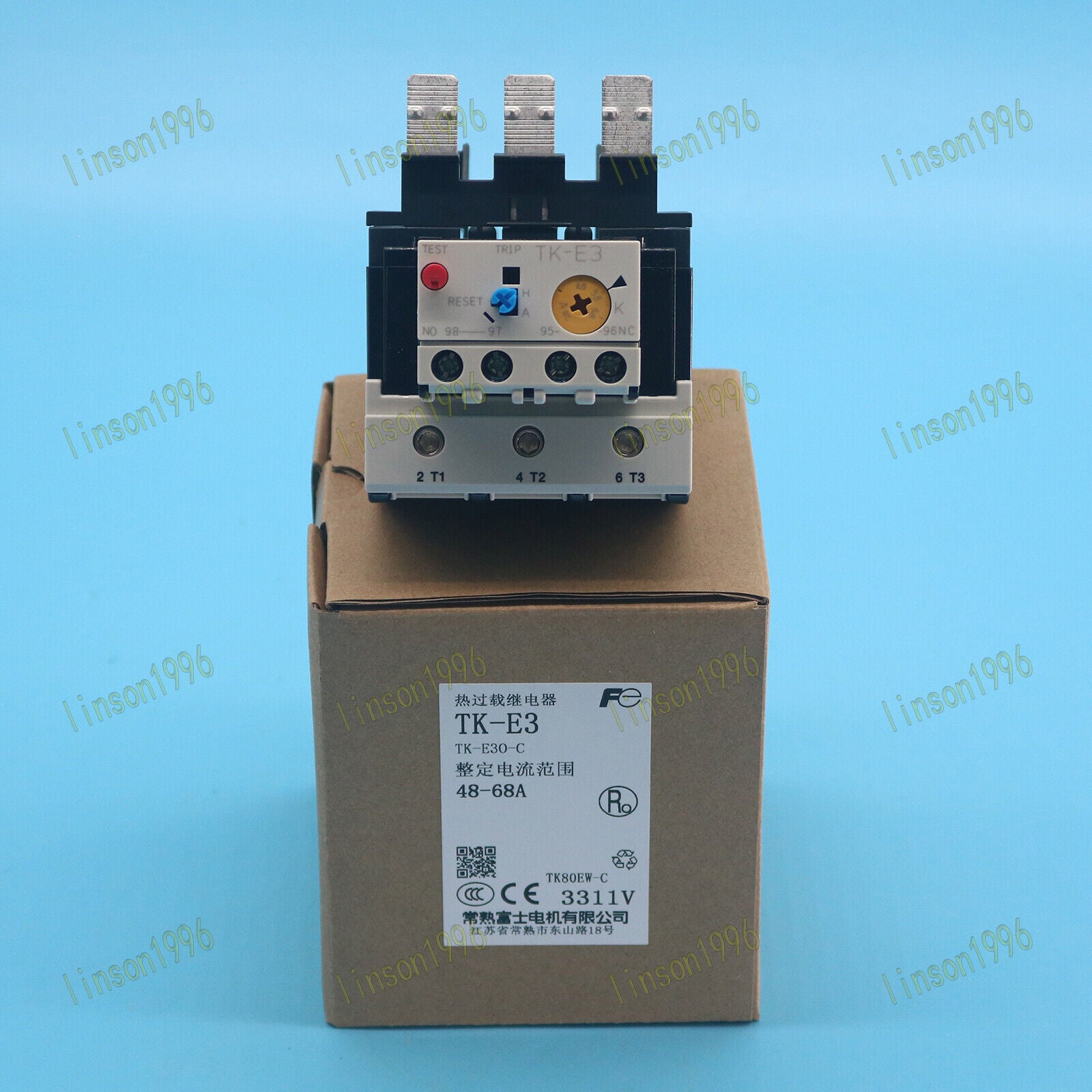 1-PC FUJI Thermal Overload Relay TK-E3 Fast Ship 48-68A - FUJI