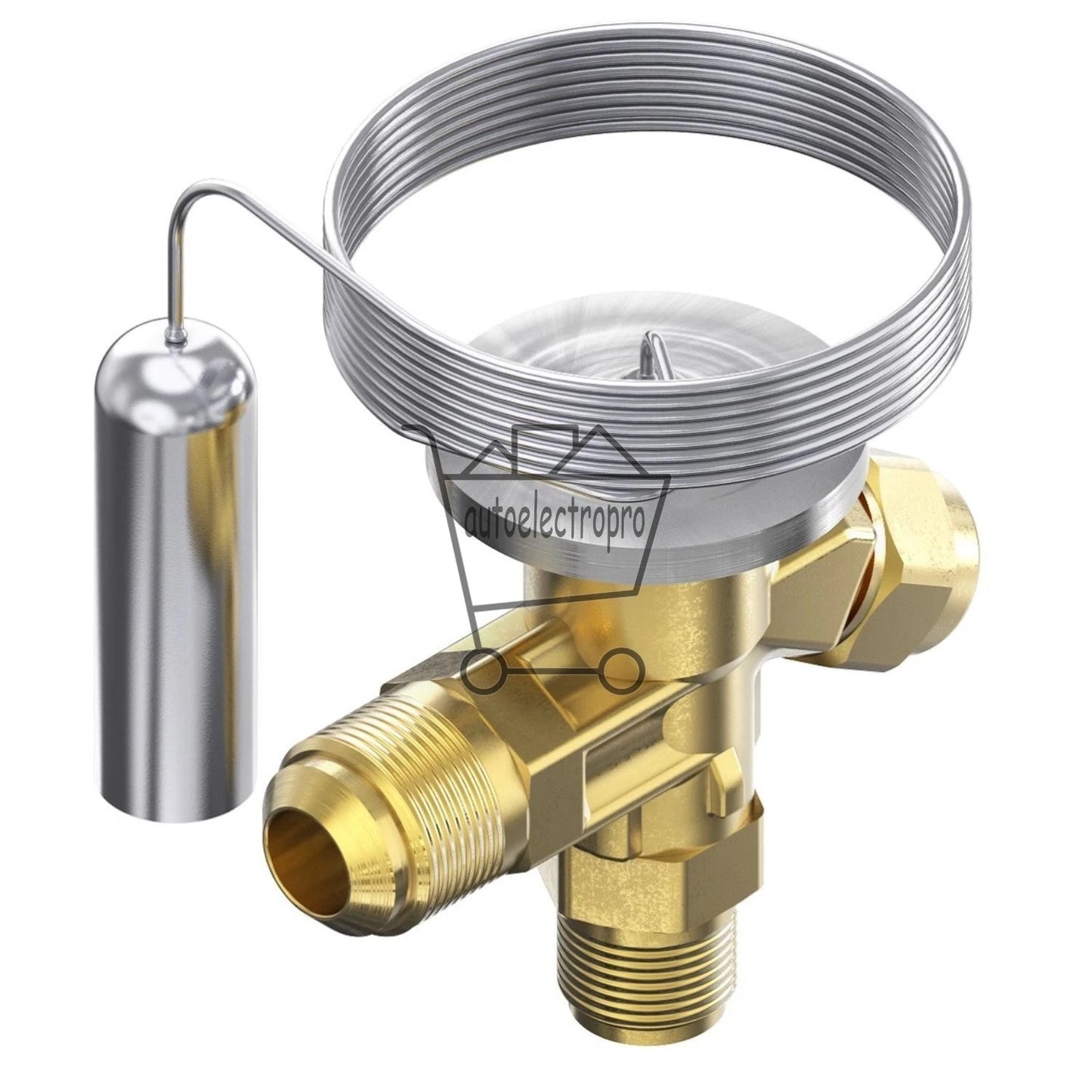 Danfoss 068Z3400 1/6 - 4.5TR Expansion Valve Body, T 2, R404A,R507A, 3/8x1/2 in,